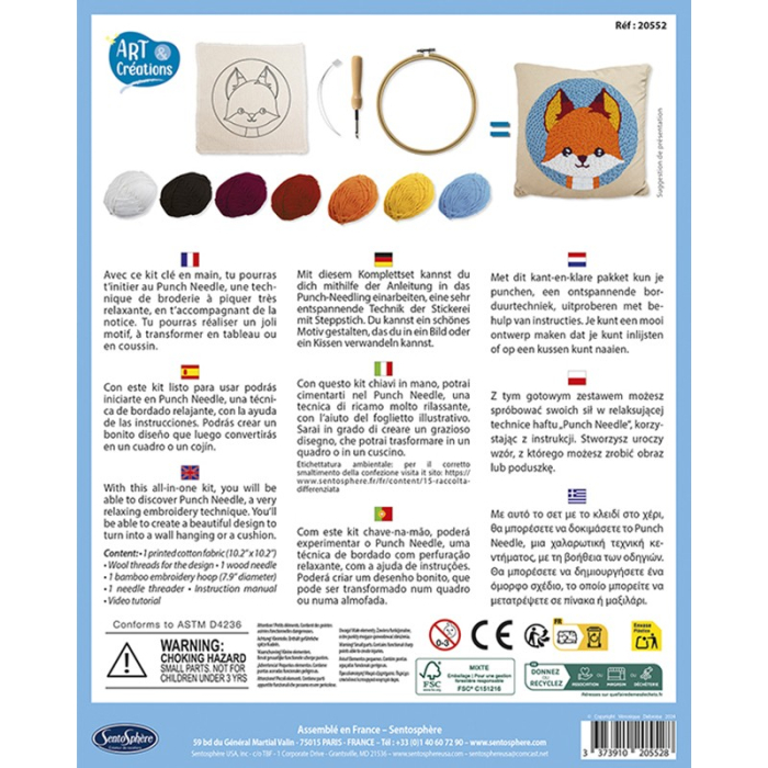 Kit creativ DIY Broderie tip Punch Needle - Vulpe - Sentosphere [3]
