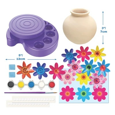 Kit creativ KidzMaker - Roteste Si picteaza o mini-vaza [2]