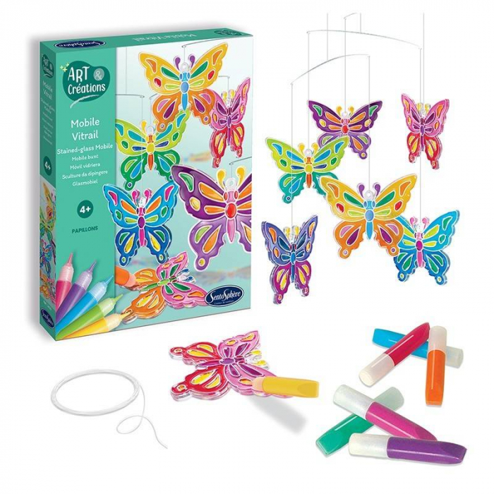 Kit Creativ - Mobil Vitralii Fluturi [2]