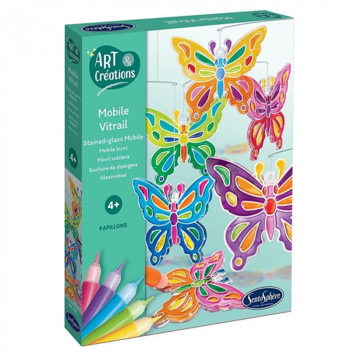 Kit Creativ - Mobil Vitralii Fluturi [1]