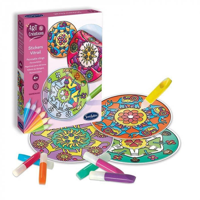 Kit creativ Stickere Vitralii Mandale [2]