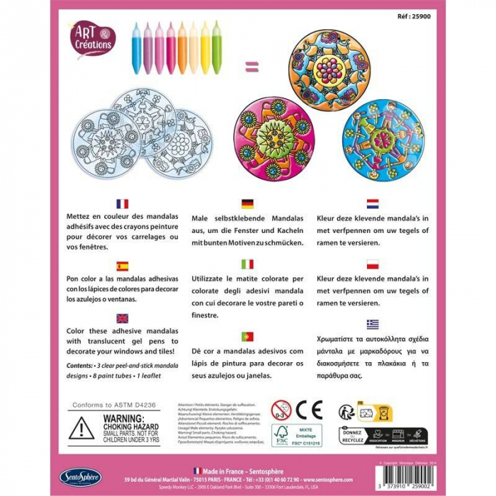 Kit creativ Stickere Vitralii Mandale [3]