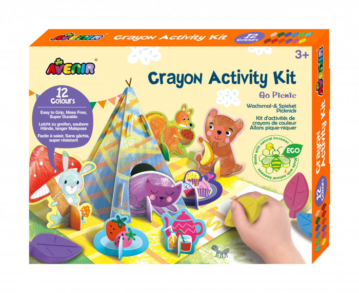 Kit de activitati cu creioane colorate - La picnic [1]