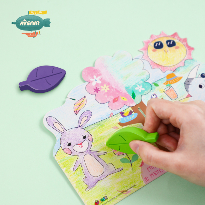 Kit de activitati cu creioane colorate - La picnic [5]