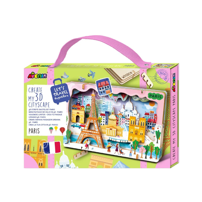 Kit DIY - Creaza Peisaj Urban 3D din lemn - Paris [1]