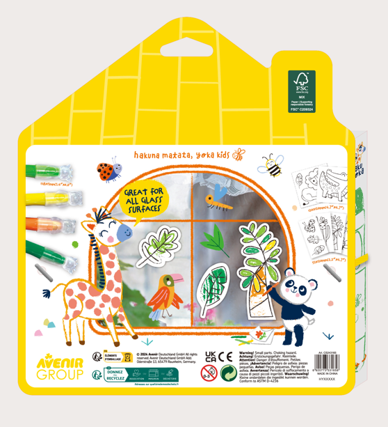 Kit DIY decorare fereasta - Animale din Jungla [2]