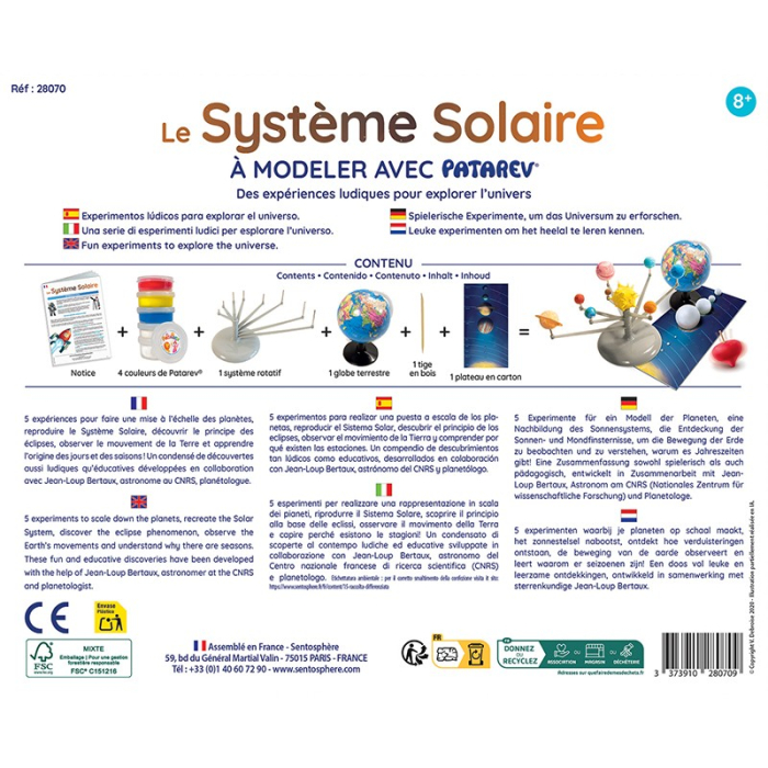 Kit experimente cu plastilina Patarev - Sistemul Solar - Sentosphere [5]