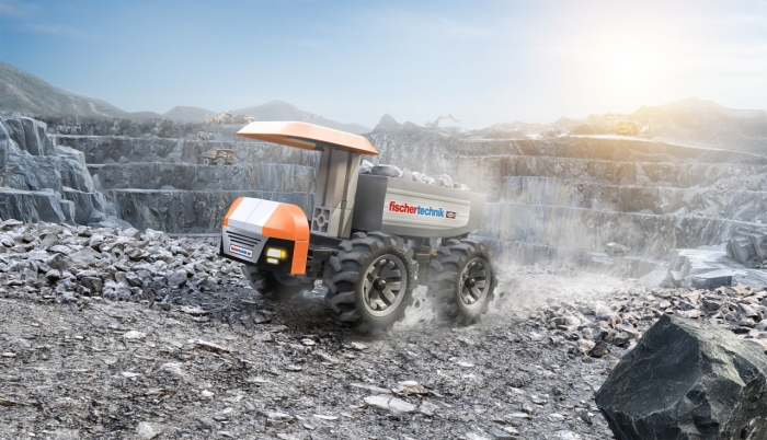 Kit STEM Camion de santier de asamblat si manevrat, Fischertechnik [2]