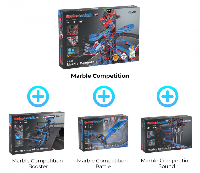 Kit STEM Completare pentru Cursa cu bile metalice - Intrecerea, Fischertechnik [4]