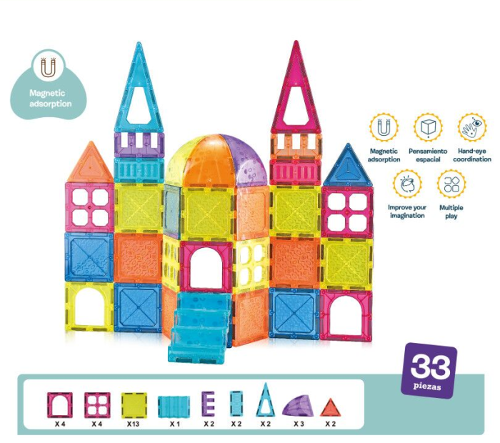 Labirintul meu magnetic - 52 piese (7.5 cm) [2]