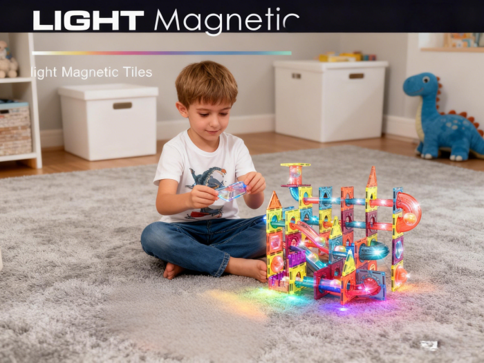 Labirintul meu magnetic cu lumini - 110 piese (7.5 cm) [6]