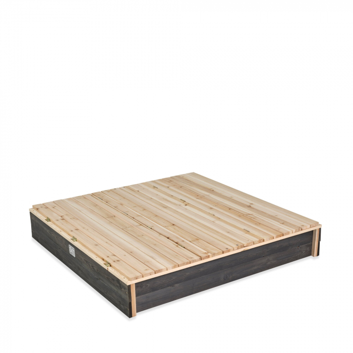 Ladă de nisip din lemn Aksent 136x132 cm, Exit Toys [5]