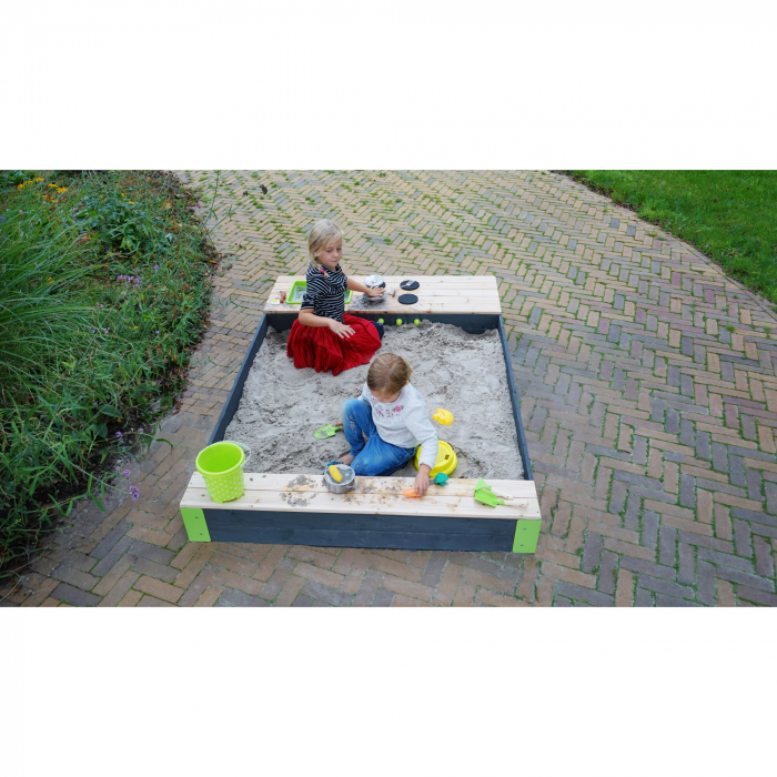 Ladă de nisip din lemn Aksent 200x140 cm, Exit Toys [9]