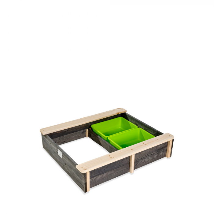 Ladă de nisip din lemn Aksent 94x77 cm, Exit Toys [2]