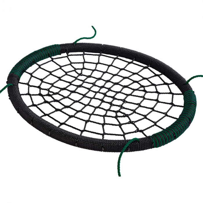 Leagan cuib oval PP negru verde [5]