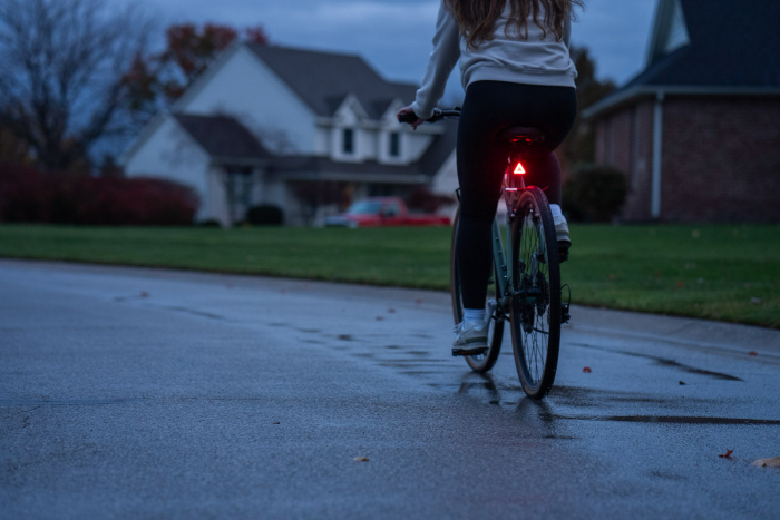 Lumină de siguranță STOP LED RBG spate bicicletă cu 7 efecte luminoase, Taillight [4]