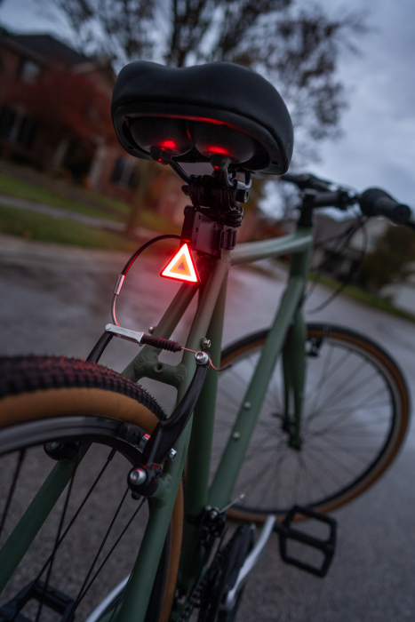 Lumină de siguranță STOP LED RBG spate bicicletă cu 7 efecte luminoase, Taillight [5]