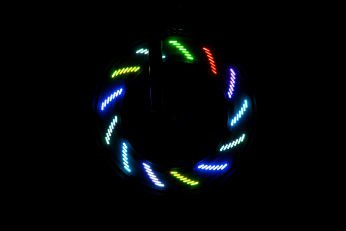 Lumină LED cu efecte animate pentru spițe bicicleta, ShapeBrightz [3]