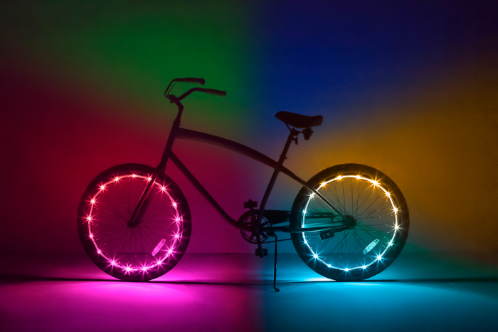 Lumină LED decorativa pentru roți bicicletă, WheelBrightz [3]