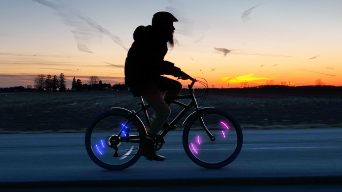 Lumină LED dublă pentru spițe bicicletă, Orbit [3]