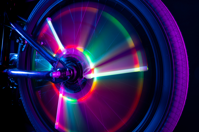 Lumini tubulare LED pentru roți bicicletă, SpinBrightz, multicolor [3]