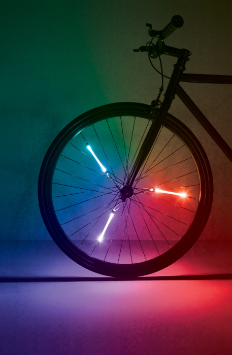 Lumini tubulare LED pentru roți bicicletă, SpinBrightz, multicolor [5]