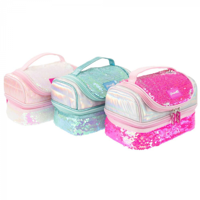 Lunch box Girabrilla – cutie termică matlasată cu paiete reversibile și interior impermeabil [5]