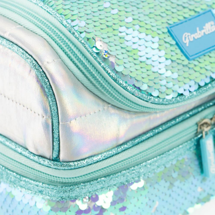 Lunch box Girabrilla – cutie termică matlasată cu paiete reversibile și interior impermeabil [4]