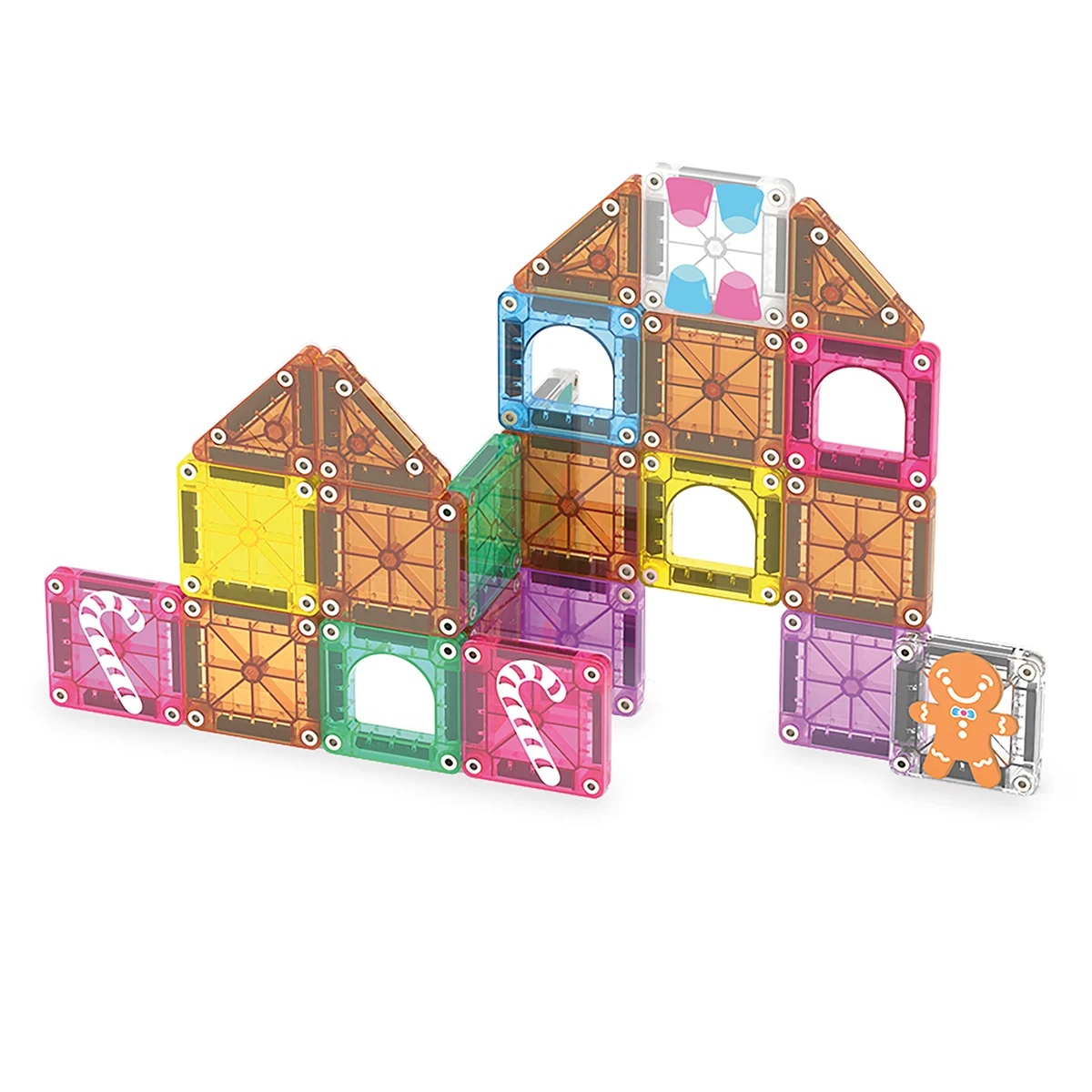 MAGNA-TILES Gingerbread House, Travel set [5]