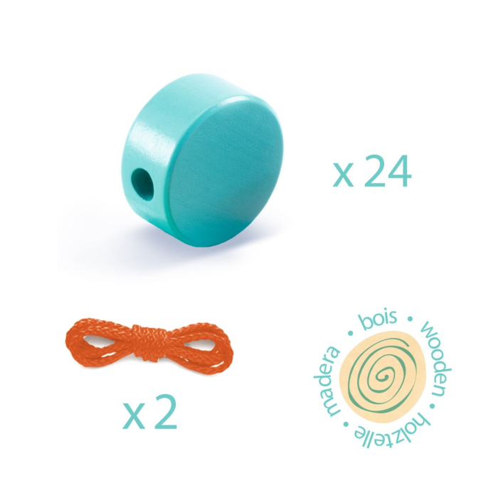 Margele din lemn de insirat Djeco [3]