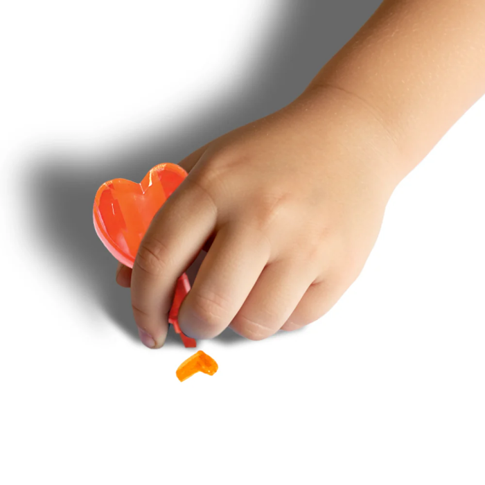 Markere intercalabile Inimioare - set 6 culori neon - Heart [10]