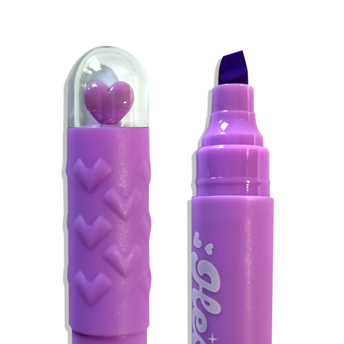 Markere - set 6 culori neon - Inimioare, Heart Pops [4]