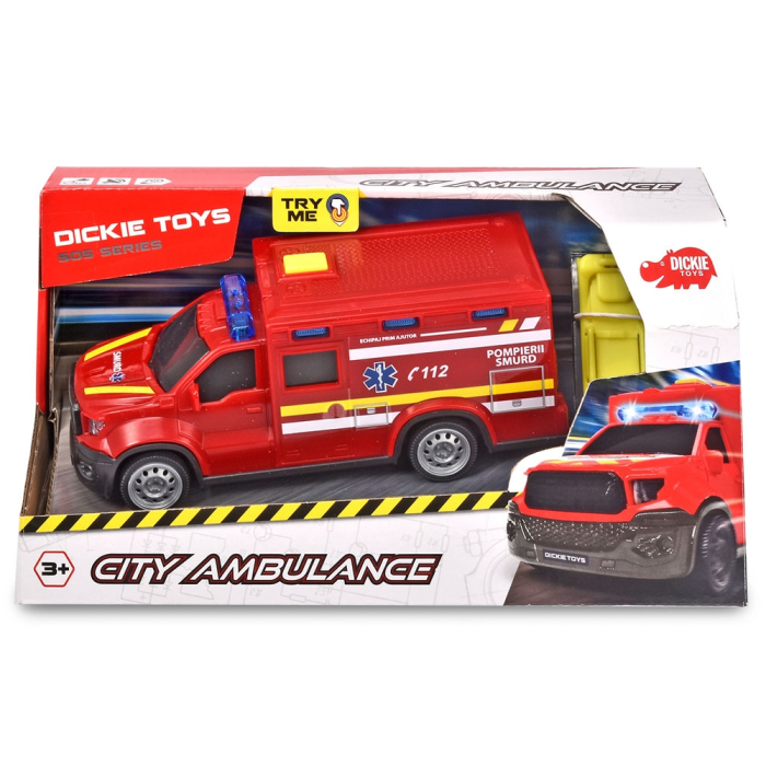 Masina ambulanta Dickie Toys City Ambulance SMURD cu accesorii [2]