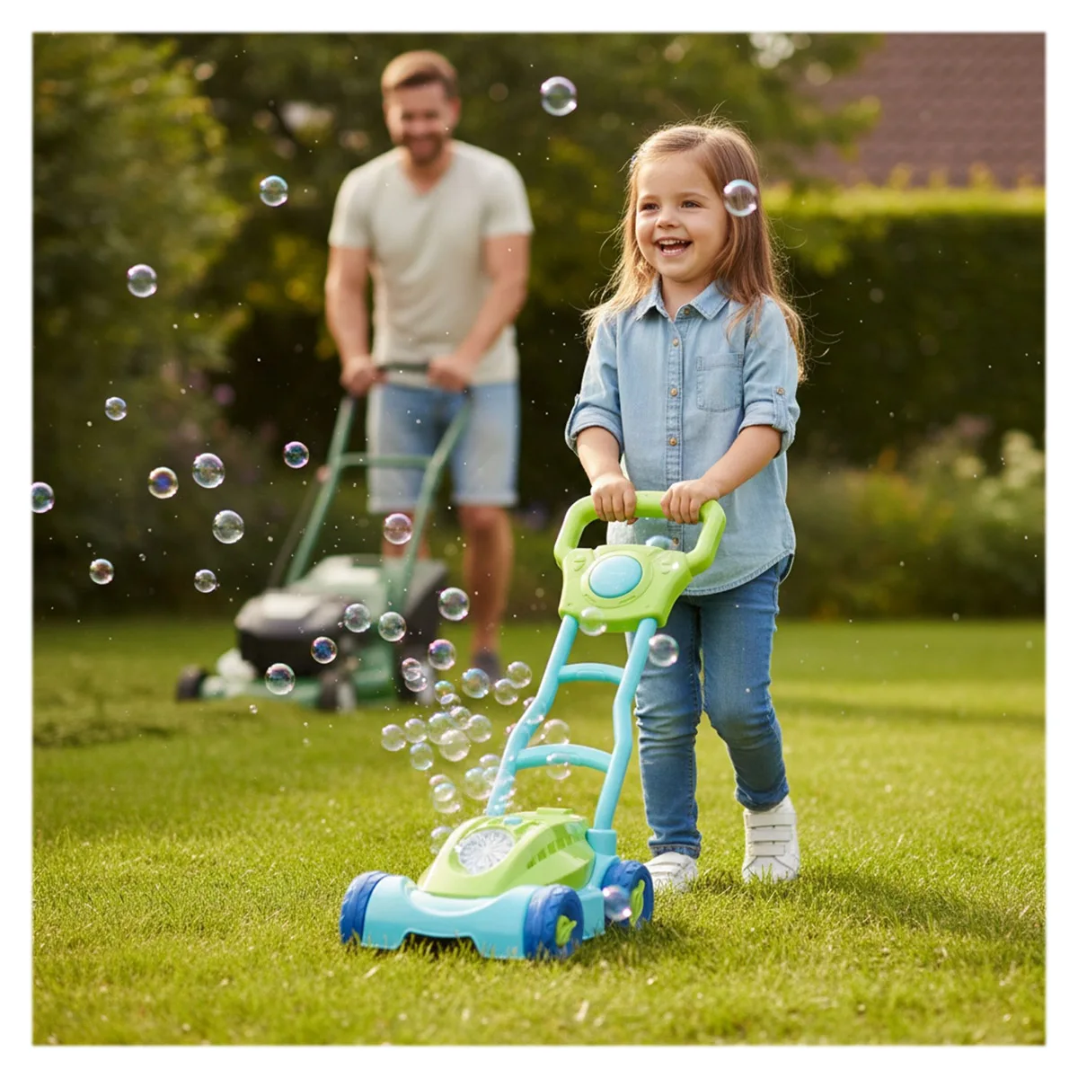 Mașină de tuns iarba cu bule, lumini și sunete [3]