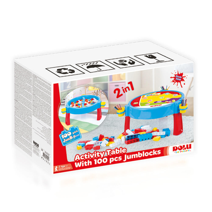 Masuta de activitati cu 100 cuburi de construit [2]