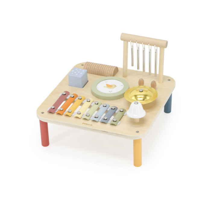 Masuta muzicala Montessori, 7 Instrumente din lemn, Viga [4]