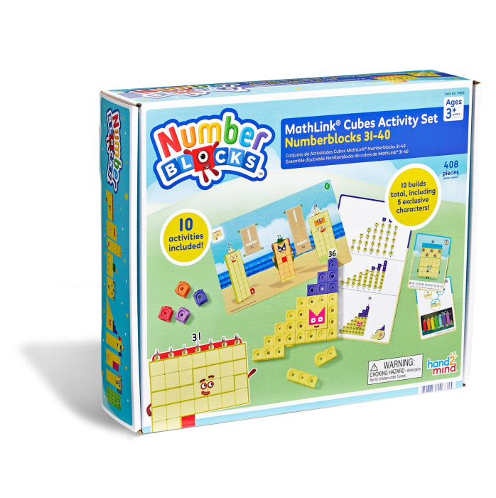 MathLink®Cubes Numberblocks® in engleza Set de activitati de la 31-40 [8]