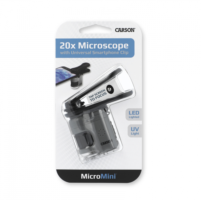 Microscop de buzunar cu adaptor pentru smartphone, marire 20x, MicroMini [6]
