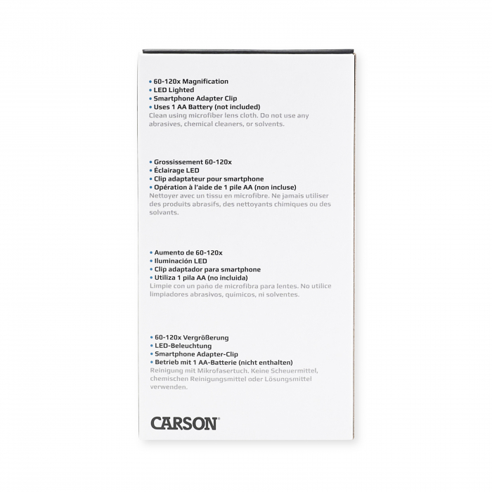 Microscop de buzunar cu LED, marire 60-120x, cu adaptor pentru smartphone, MicroBrite [5]