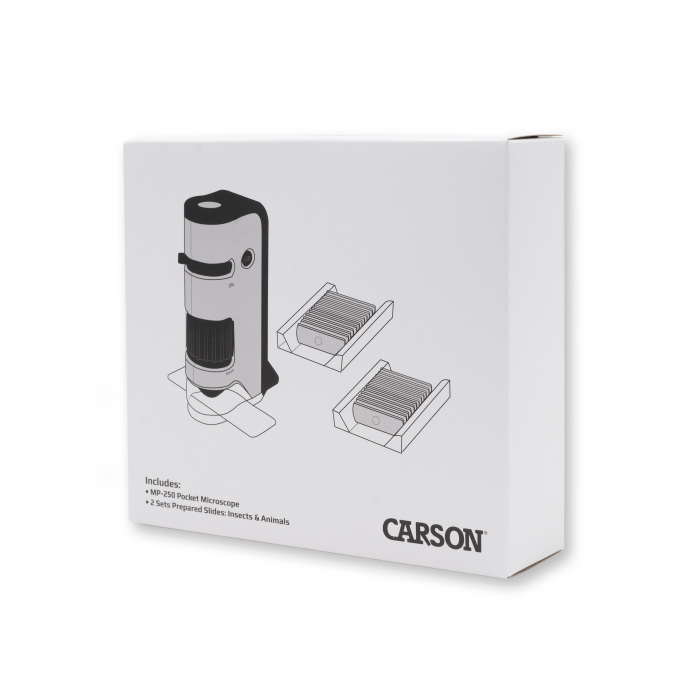 Microscop portabil cu LED si UV, cu adaptor de smartphone, include 24 de lamele pregatite, marire 100-250x, MicroFlip [3]