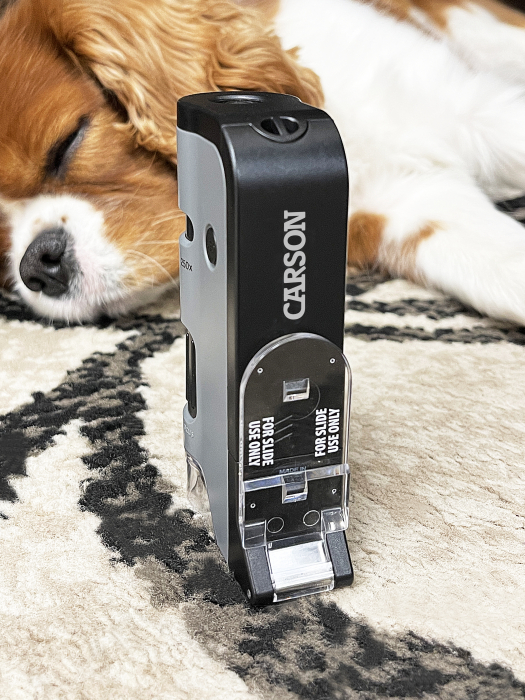 Microscop portabil cu LED si UV, cu adaptor de smartphone, marire 100-250x, MicroFlip [6]