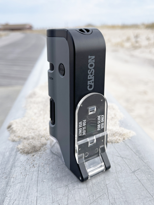 Microscop portabil cu LED si UV, cu adaptor de smartphone, marire 100-250x, MicroFlip [10]