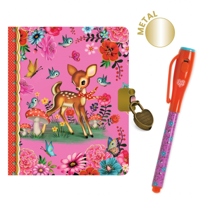 Micul Jurnal secret cu pix magic Fiona, Djeco [4]