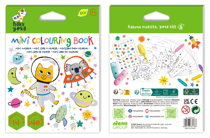 Mini Carte de Colorat Hakuyoka - Spatiu [5]