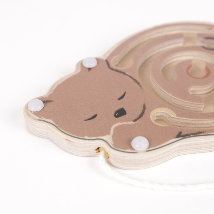 Mini labirint magnetic din lemn, Egmont Toys [2]