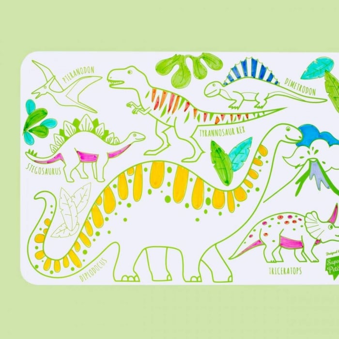 MINI Plansa de colorat din silicon - DINOZAURI [2]