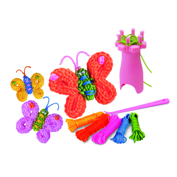 Mini set creativ - Fluturi tricotati, LittleCraft [3]