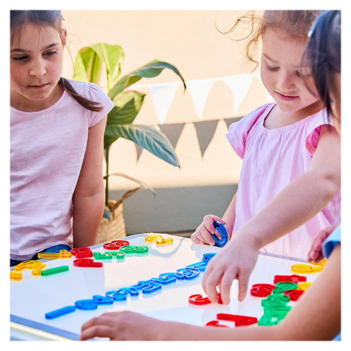 Numere transparente colorate, set 10 piese, Edx Education [2]