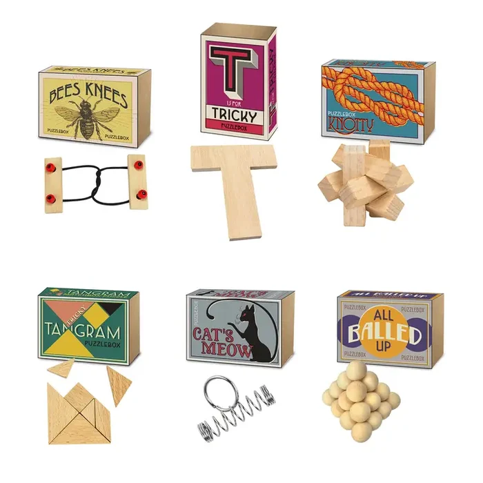 Pachet 60 Mini jocuri logice IQ Puzzlebox, 12 modele diferite, Project Genius [2]