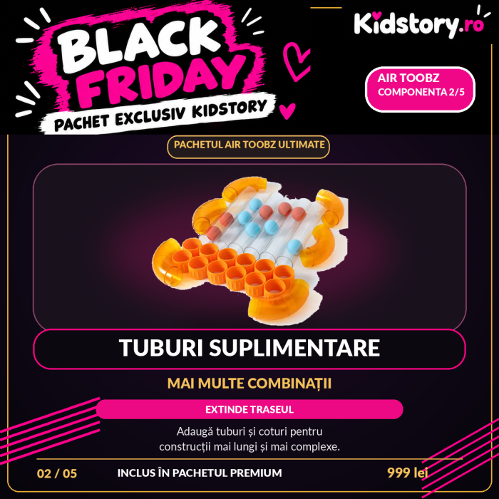 Pachet Air Toobz Ultimate – Sistem complet de construcție și experimente STEM cu aer, 5 produse [5]